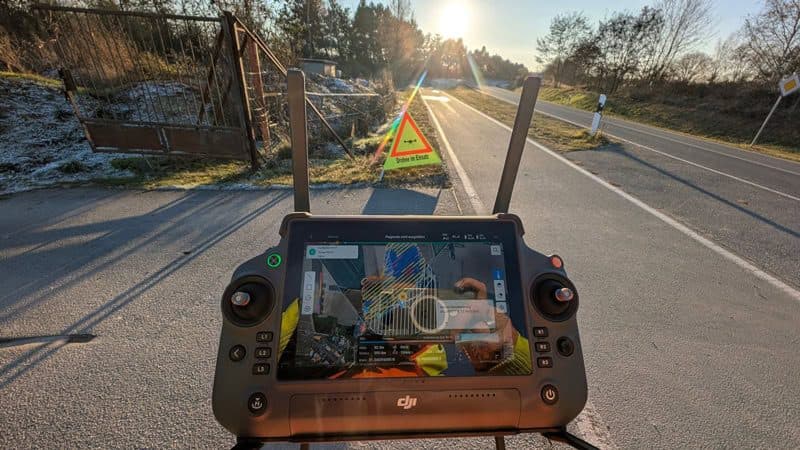 Georeferenziertes Modell am Laptop